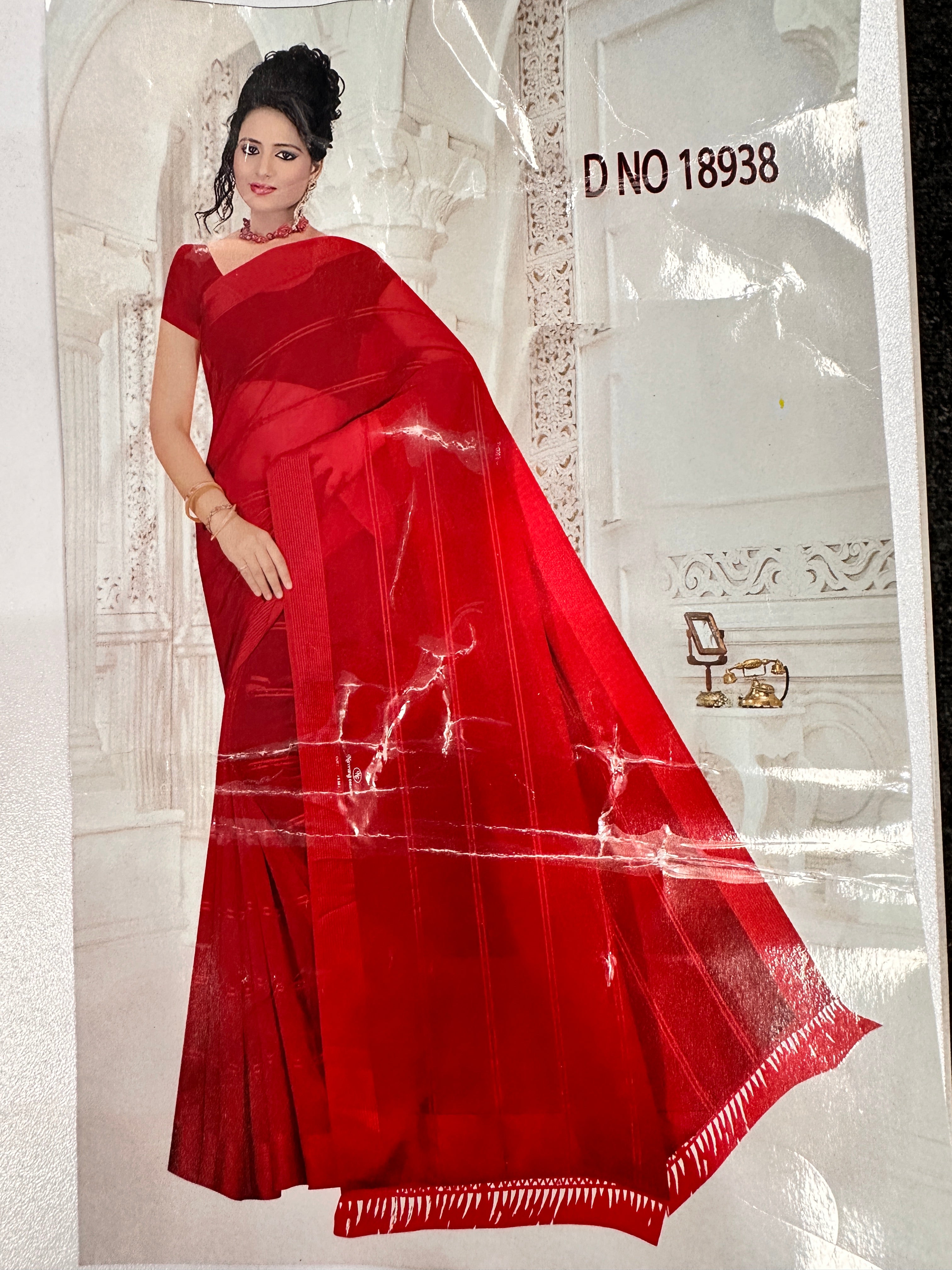 Teej Special Red Saree